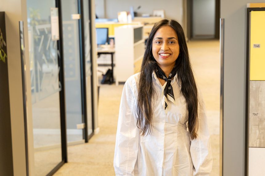 Harini Jeyakumar i Statsbygg. Foto:  TUM Studio