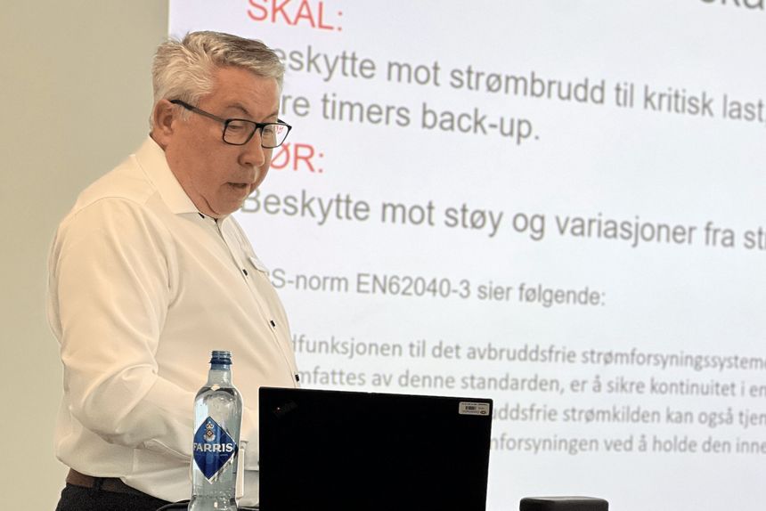 Fagansvarlig Ernst A. Huber i Coromatic skriver at energibruken i dag er høyere og den digitale avhengigheten er større enn før. Foto: Coromatic