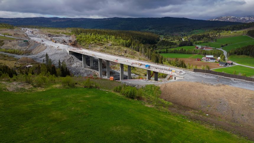 Vadløkkjabrua sommeren 2026. Foto:  Geir Anders Rybakken Ørslien/Skanska