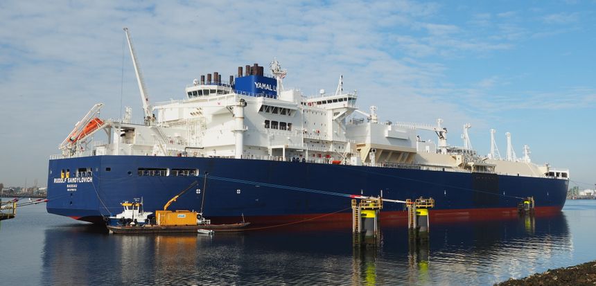 LNG-skipene til Dynagas er av samme type som den avbildede båten, bygget av et koreansk rederi. Foto:  Alf van Beem/Wikimedia Commons