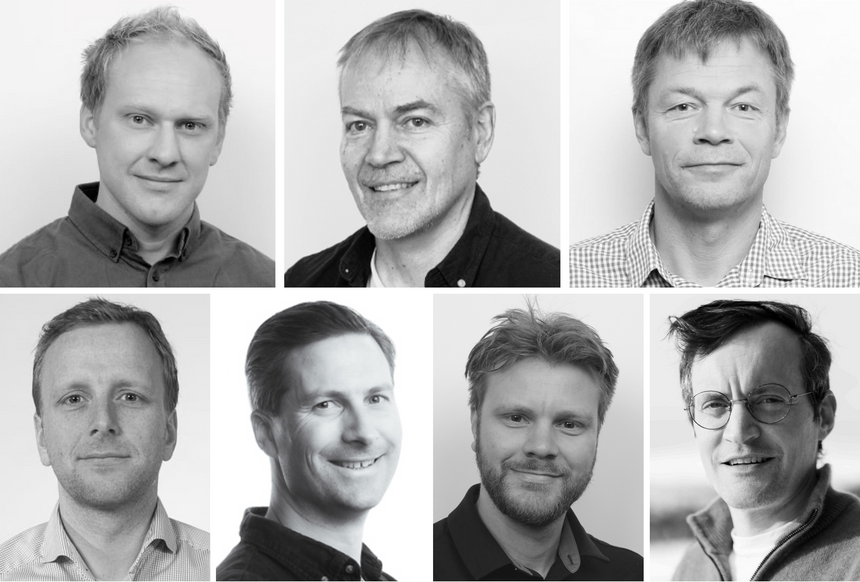 Levetidsvurderinger bør i større grad bli tilstandsbaserte, skriver Lars Edvard Blystad Dæhli (t.v.), Bjørn Skallerud, Bård Nyhus, Hagbart Skage Alsos, Vegard Aune, Øyvind Wiig Petersen og Maxime Thys. Foto: Privat