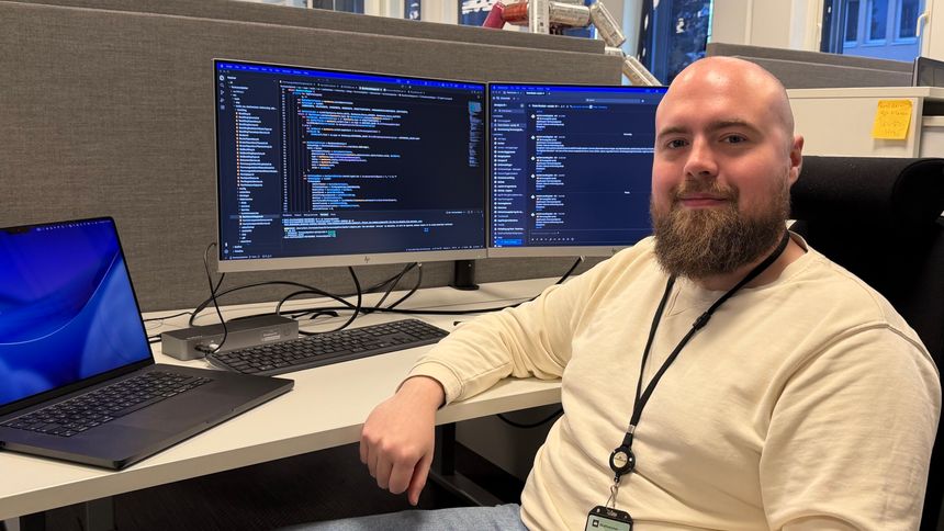 Emil Slettbakk satte stor pris på å få jobbe med ekte prosjekter i studietiden. Foto: Privat