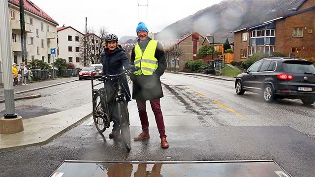 Automatisk fartsdump ga sykkelvelt