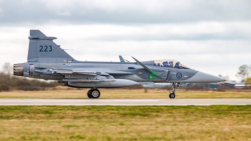 Illustrasjon av Thailand valgte svenske kampfly