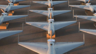 Illustrasjon av USA bruker kopi av Irans kamikazedrone mot dem