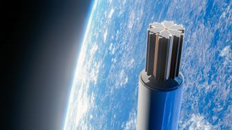 Illustrasjon av Kongsberg vil bygge nytt satellittnett for forsvar og myndigheter