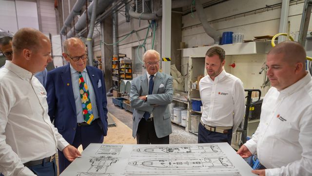 Svensk konge donerer norskdesignet båt