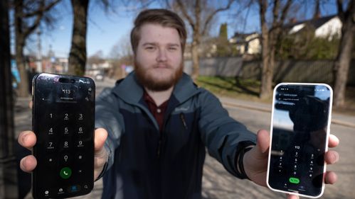 Illustrasjon av Da Johannes ringte etter sykebil, gikk telefonen i svart