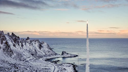 Illustrasjon av Første europeiske hypersoniske missil skutt opp fra Andøya