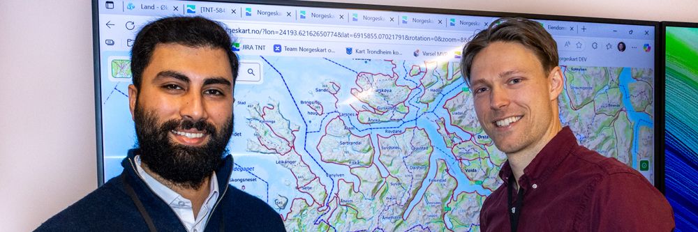 Illustrasjon av Nå kan du vise din egen posisjon i Norgeskart