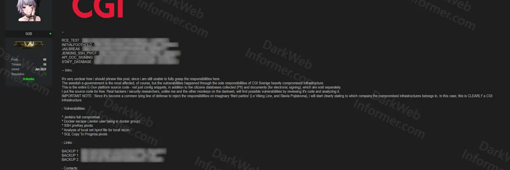 Illustrasjon av Sveriges digitale plattform skal være hacket