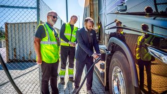 Illustrasjon av Moss havn er blitt helt elektrisk