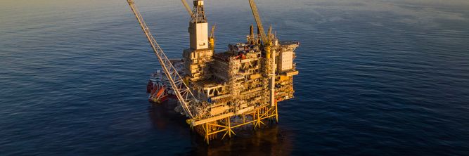 Illustrasjon av Det siste kraft fra land-prosjektet på sokkelen er skrinlagt