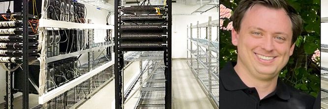 Illustrasjon av Kundeflukt felte datasenter