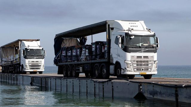 USAs flytebrygge i Gaza kan bli fjernet for godt