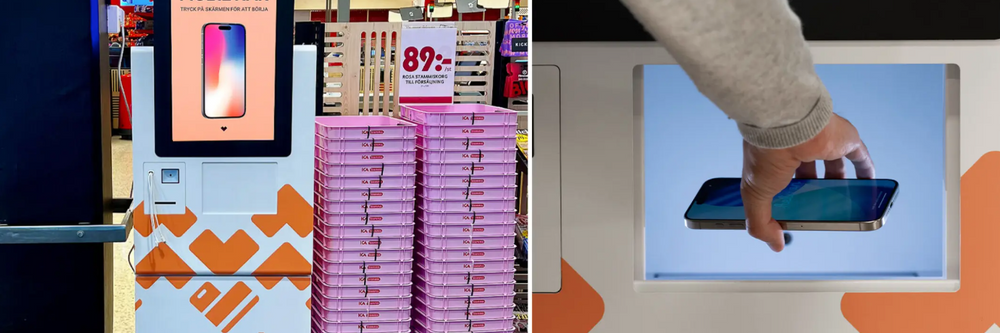 Illustrasjon av Her kan du «pante» din gamle mobil og få betalt med en gang