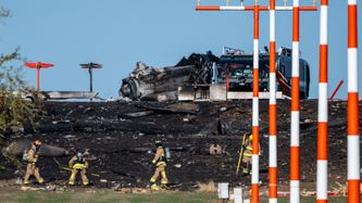 Illustrasjon av Amerikansk F-16-fly styrtet i Tyskland