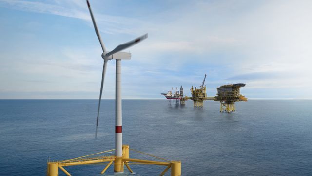 Flytende havvind skal forsyne britisk gassfelt med strøm