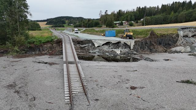 Slik blir det nye jernbanesporet forbi Nesvatnet tryggere enn før raset