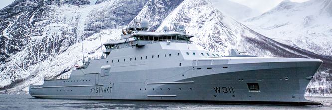 Illustrasjon av Snart settes trøblete system i drift på nye kystvaktskip