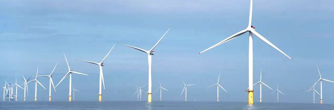 Illustrasjon av Havvind kan spare norske strømkunder for milliarder