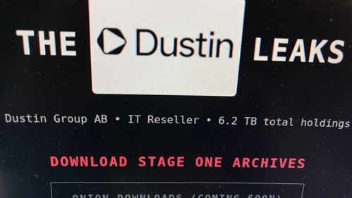 Illustrasjon av Mulig datalekkasje etter angrep mot Dustin