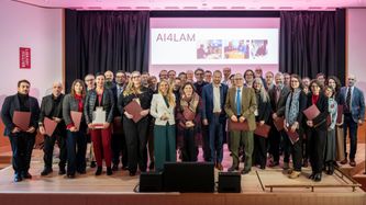 Illustrasjon av Nasjonalbiblioteket leder internasjonal KI-satsning