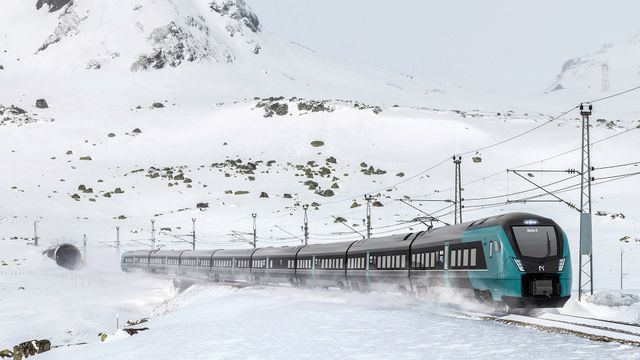 Passasjertog kjørte inn i ras på Bergensbanen – måtte rygge tilbake