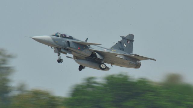 Kampflyet Gripen er for første gang brukt i et faktisk angrep