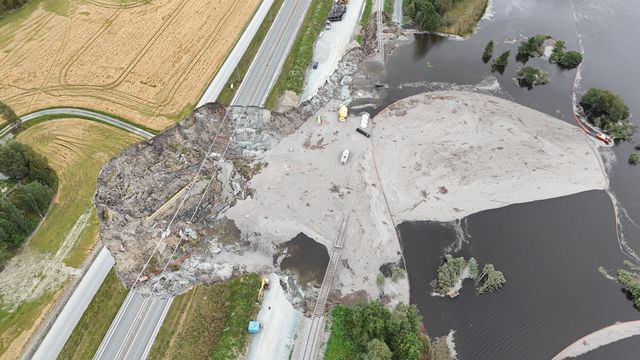 Midlertidig E6 planlegges etter raset i Levanger