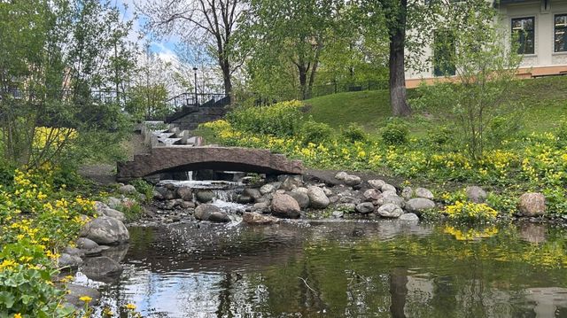 Her brukes styrtregnet til å skape trivsel i byen