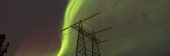 Illustrasjon av Nordlysets mørke tvilling er en joker for strømnettet