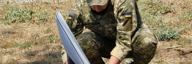 Illustrasjon av Russland sliter etter at de ble kastet ut av Starlink