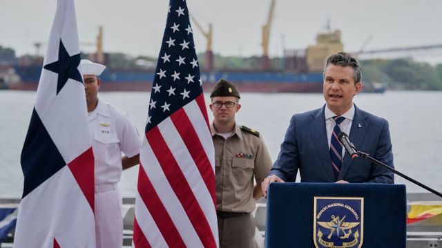 Hegseth: Panama går med på å gi amerikanske krigsskip gratis ferdsel i Panama-kanalen