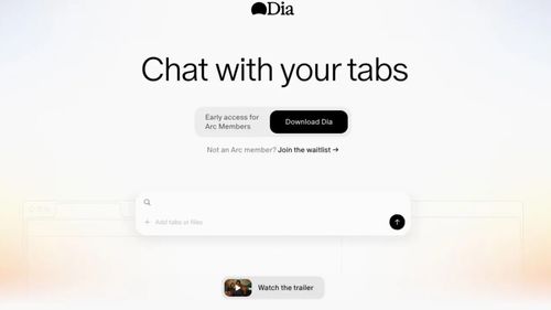 Illustrasjon av – Med nettleser og chatbot i én og samme pakke er Dia fremtiden