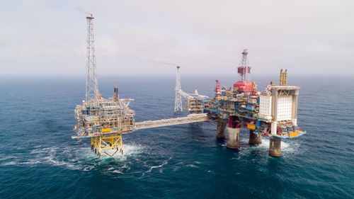 Illustrasjon av Equinor med to nye funn i Nordsjøen