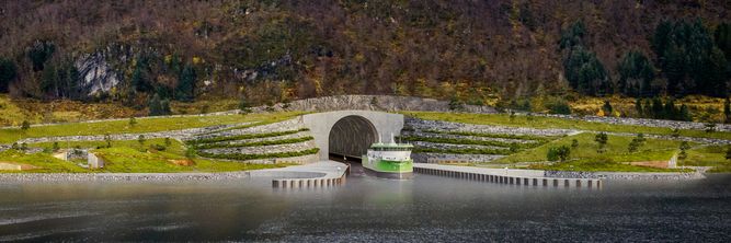 Illustrasjon av Nytt kostnadsanslag for Stad skipstunnel: 8,6 milliarder kroner