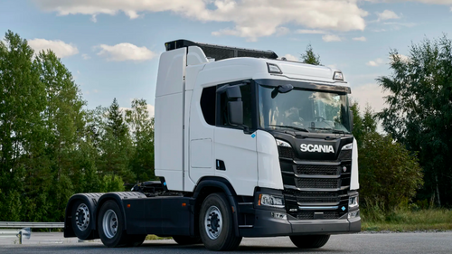 Illustrasjon av Toyota går sammen med Scania – skal drive 40 lastebiler med brenselceller