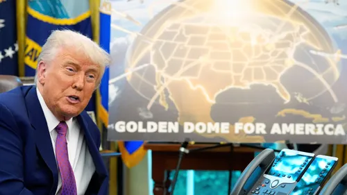 Illustrasjon av Trumps «gyldne» missilskjold kan bli minst seks ganger dyrere enn han påsto