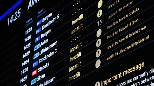 Bane Nor mener de har funnet årsaken til togkaoset: Feil på en brannmur