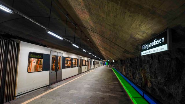 Strømproblemer på T-banen i Oslo – tre T-banelinjer sto