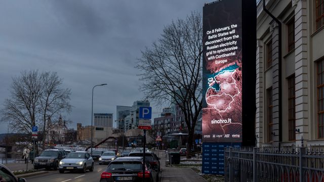Baltikum har koblet seg fra det russiske elektrisitetsnettet