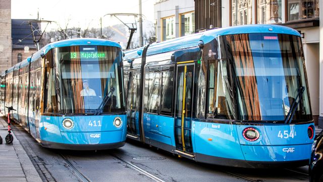 Alle trikkene i Oslo må på verksted etter tabbe 