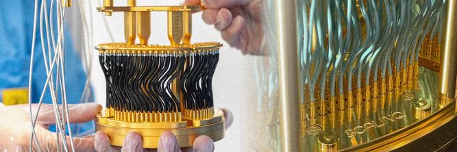 Illustrasjon av Pengene regner over kvante­teknologien – her er ti utfordrere