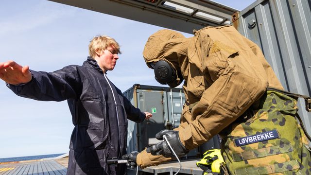 Her øver de på atomulykke i Skagerrak