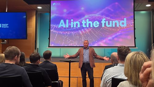 Illustrasjon av Satser på KI og amerikanske selskaper: – Har ikke noe valg