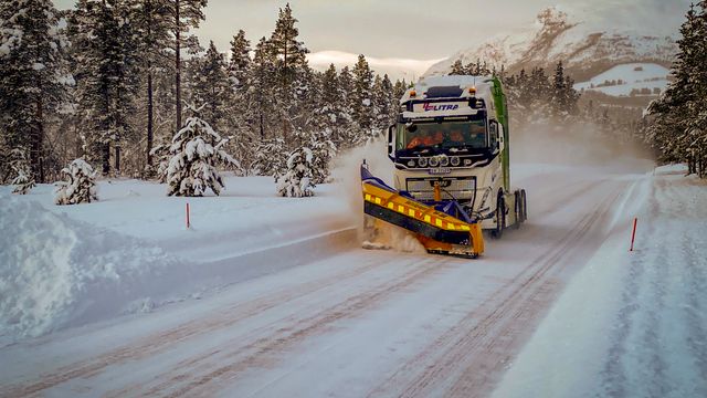 Snøbrøytingen blir ikke dårligere med elektriske brøytebiler
