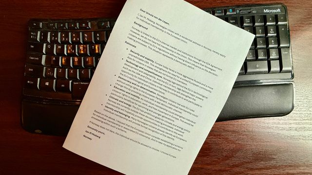 Jeg søker herved om personlig EU-medlemskap