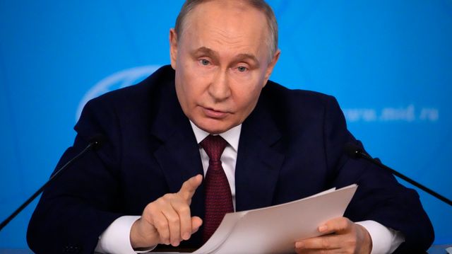 Putins krav for fredssamtaler: Ukraina må gi fra seg fire regioner og droppe Nato-søknaden