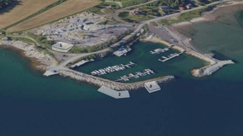 Illustrasjon av Nscale vil kjøle ned datasenteret i Narvik med sjøvann